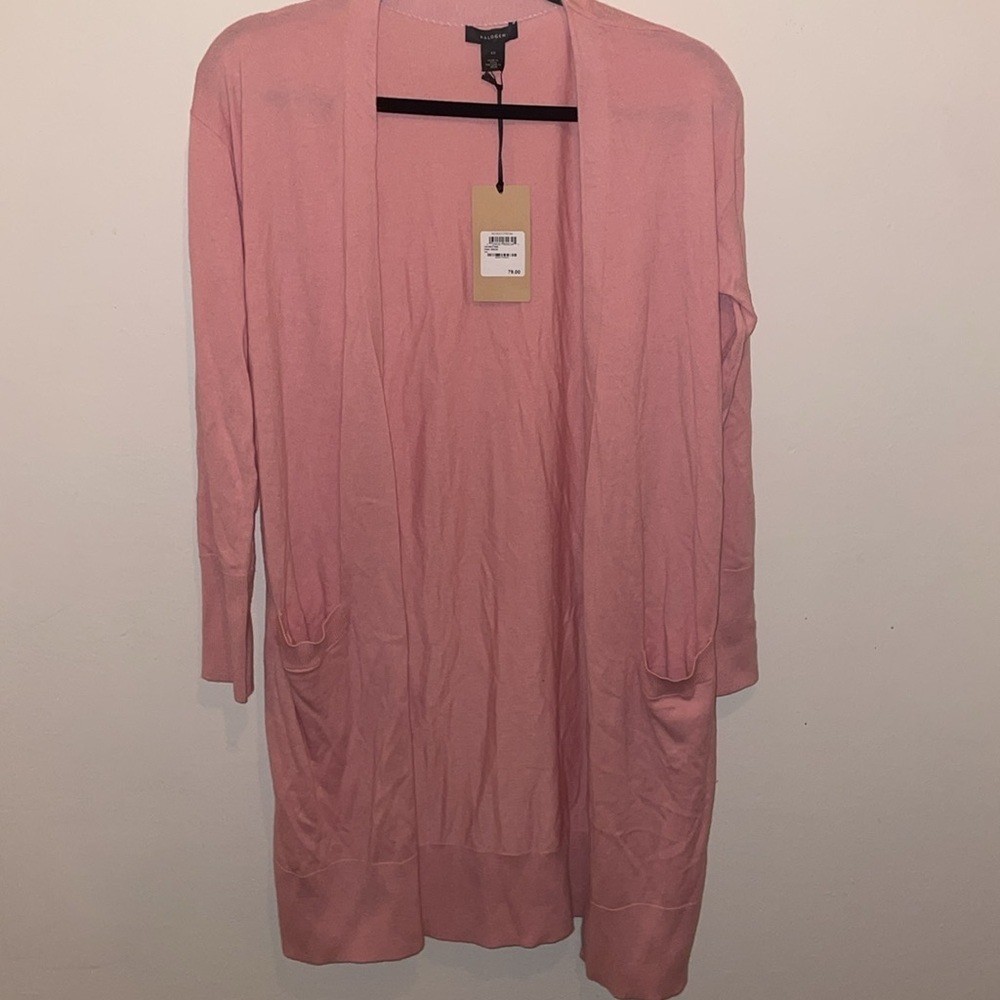 NWT Halogen Side Slit Cardigan in Pink Bride XS from Nordstrom